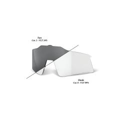Lentilă de schimb 100% Speedcraft XS - Photochromic Clear/Smoke