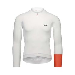 Tricou ciclism cu mânecă lungă POC Cadence L/S Jersey - Hydrogen White