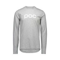 Tricou cu mânecă lungă POC L/S Tee - Grey Melange