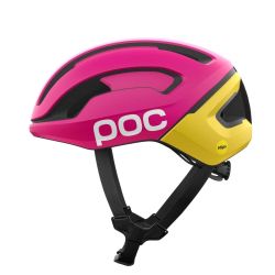 Cască ciclism șosea POC Omne Air MIPS - Rhos Red Matt/Citrine Yellow Matt