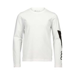 Tricou cu mânecă lungă POC L/S Tee Jr - Blixten White
