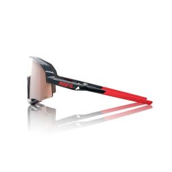 Ochelari ciclism 100% Slendale - Gloss Carbon Fiber / HiPER Crimson-Silver Lens