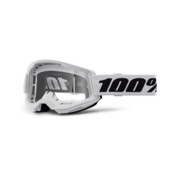 Ochelari MTB/MX copii 100% Strata 2 Junior - White / Clear Lens