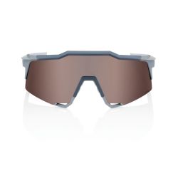 Ochelari ciclism 100% Speedcraft - Soft Tact Stone Grey / HiPER Crimson Silver Mirror Lens