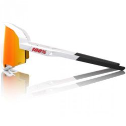 Ochelari ciclism 100% Slendale - Soft tact White / HiPER Red Multilayer Mirror Lens