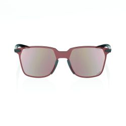 Ochelari de soare 100% Legere Square - Soft Tact Cool Gray / HiPER Crimson Silver Mirror Lens