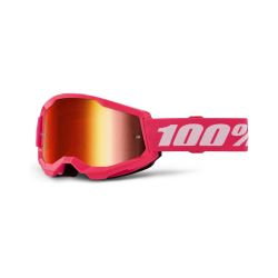 Ochelari MTB/MX 100% Strata 2 - Pink / Mirror Red Lens