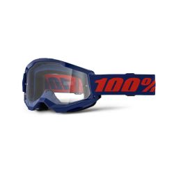 Ochelari MTB/MX 100% Strata 2 - Navy / Clear Lens