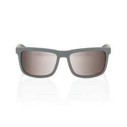 Ochelari de soare 100% Blake - Soft Tact Cool Grey / HiPER Crimson Silver Mirror Lens