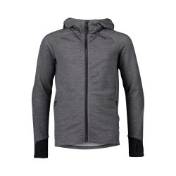 Hanorac merino copii POC Merino Zip Hood - Sylvanite Grey Melange