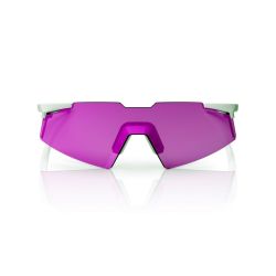 Ochelari ciclism 100% A2 Aspire - Matte White / HiPER Pink Lavender Lens