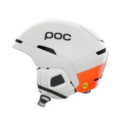 Cască schi POC Obex MIPS - Hydrogen White/Fluorescent Orange