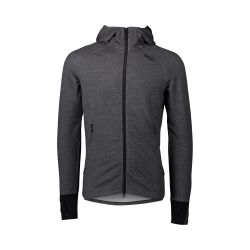 Hanorac merino POC Merino Zip Hood - Sylvanite Grey Melange
