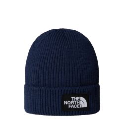 Căciulă The North Face Logo Box Cuffed - bleumarin Summit Navy | material 100% reciclat