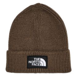 Căciulă The North Face Logo Box Cuffed - maro Smokey Brown | material 100% reciclat