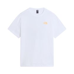 Tricou The North Face Pitch A Tent Relaxed pentru bărbați - alb White | bumbac 100%