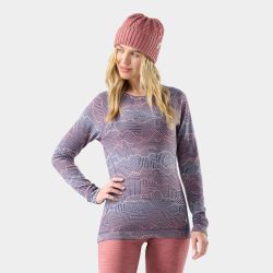 Bluză de corp Smartwool Classic Thermal Merino Base Layer Crew - damă - Nightfall Linear Peaks