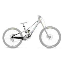 Orbea RALLON 442 DH (2027) - cadru MTB Downhill full suspension - White Chic - Diamond Black (Gloss)