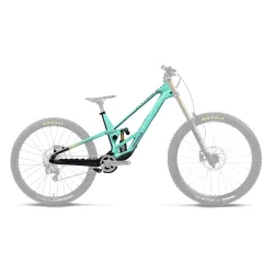 Orbea RALLON 442 DH (2027) - cadru MTB Downhill full suspension - Aloha Green - Fantasy Purple Carbon View (Gloss)