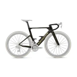 Orbea ORCA AERO OMX (2027) - cadru șosea race aero - Magic Gold C. View - Titanium (Gloss)