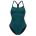 Orca - Costum de baie intreg pentru femei Core One Piece - verde deschis diploria portocaliu