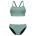 Orca - costum inot doua piese pentru femei tip bikini - albastru portocaliu Diploria