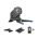 Tacx - Pachet produse home trainer smart direct drive Tacx Flux 2 pentru antrenamente indoor + centura HRM-Dual + Trainer Mat + abonament Tacx Premium 6 luni