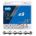 Lant KMC E9 Silver 9 viteze, 122 zale, Ebike, Argintiu