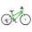 Woom - bicicleta copii 20" Woom 4, varsta recomandata 6-8 ani (115-130cm) - 7,7 kg - verde alb