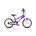 Woom - bicicleta copii 14" Woom 2, varsta recomandata 3-4,5 ani (95-110cm) - 5kg - mov intens alb