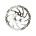 Rotor Disc Hidraulic Shimano Slx Sm-Rt66L,203Mm,Is6,Ondulat,Suruburi Incl.,209G,Argintiu