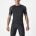 Castelli - tricou pentru ciclism cu maneca scurta Entrata IV - negru albastru portocaliu