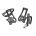 Set ratrape Toe-clips 45 Christophe + curele ZEFAL L/XL