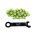 Pini pedale CONTEC R-pins Select- verde 20buc - incl. cheie
