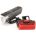 Far + stop CONTEC Speed Led USB - 20lux - negru/gri