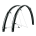 Aripi SKS Bluemels Shiny 28'' 42 negru - set