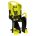 Scaun copil BIKEFUN TIGER RELAX Hi-Viz gri-fluo galben