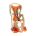 Scaun de copil BIKEFUN B-ONE CLAMP spate, bej, pe portbagaj