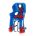 Scaun de copil BIKEFUN RABBIT MULTIFIX fa?a, albastru