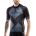 Tricou ciclism MERIDA RHOMBE DESIGN scurt gri/negru fermoar lung - 15512T0435