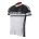 Bluza ciclism Force Lux maneci scurte negru/alb XS