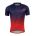 Tricou maneca scurta Force MTB Angle albastru/rosu