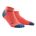 CEP - sosete de compresie peste glezna 8cm pentru femei Low Cut 3.0 - portocaliu coral gri inchis