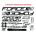 Autocolante cadru MTB logo Force 37x27 cm