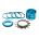 Kit single speed Reverse 13T albastru deschis
