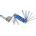 Set imbus BBB PrimeFold L BTL-48L albastru/silver