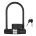 Lacat U-lock FORCE Cu suport de prindere 11.5x18.9cm Negru