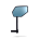 Oglinda BBB E-View BBM-02 stanga 22.2mm neagra