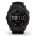 Garmin - fenix 7x Sapphire Solar ceas multisport cu GPS - ramă neagră Titanium DLC și curea din silicon neagră