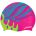 Finis - Casca inot silicon pentru copii Mermaid Silicone Cap Crown - roz multicolor